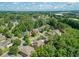Picturesque aerial view of homes nestled amongst trees, near a lake and golf course, under a blue sky at 1382 Murrays Loch Nw Pl, Kennesaw, GA 30152