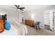 Serene main bedroom with a view of ensuite bath and walk-in closet, offering ultimate privacy and convenience at 1316 Willamette Way, Marietta, GA 30008