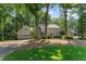 A lovely traditional home featuring a two car garage and is surrounded by lush green trees at 220 Hollyridge Dr, Roswell, GA 30076