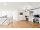 Bonus room featuring hardwood floors, and two work stations at 3088 Hidden Falls Dr, Buford, GA 30519