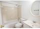 Bathroom featuring a tub, shower, and a vanity with sink and mirror at 3053 Shadow Walk Ln, Tucker, GA 30084