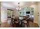 Dining room leads to both the outdoor patio and to the living room in an open floor plan at 4310 Granby Way, Marietta, GA 30062