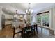 Open kitchen and dining area with granite countertops, stainless steel appliances, and a large island at 4310 Granby Way, Marietta, GA 30062