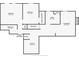 Floorplan featuring two bedrooms, bathroom, kitchen, living room, office, and pantry at 6486 Aquila Dr, Morrow, GA 30260