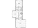 Upstairs floorplan showcasing three bedrooms, closets, bathroom, laundry, and staircase at 6486 Aquila Dr, Morrow, GA 30260