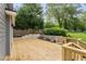 Spacious back deck with a tiered garden in a landscaped yard at 814 S Mcdonough St, Decatur, GA 30030