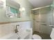 Bathroom showcases a functional vanity and updated shower for added convenience at 2826 Summit Ridge Dr, Marietta, GA 30066