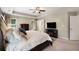 Spacious primary bedroom showcasing tray ceilings, lots of light, and en-suite bathroom access at 2740 Greymont Ct, Cumming, GA 30041