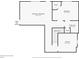 Finished basement floor plan showing a bedroom, bathroom, kitchen and spacious finished basement area at 275 Springs Xing, Canton, GA 30114