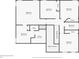 Second floor plan featuring four bedrooms and two bathrooms, with multiple closets and stairs at 275 Springs Xing, Canton, GA 30114
