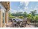 Relaxing deck with outdoor dining set and scenic views of the yard and lush green trees at 2380 Tayside Nw Xing, Kennesaw, GA 30152