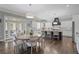 Bright kitchen featuring an island with seating, pendant lighting, and a breakfast nook at 2380 Tayside Nw Xing, Kennesaw, GA 30152