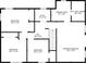 Upstairs floorplan featuring four bedrooms including a primary bedroom with walk-in closet and ensuite bath at 260 Lakemont Dr, Roswell, GA 30075