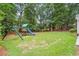 Expansive backyard with well-maintained lawn and a playset at 3506 Billingsley Dr, Marietta, GA 30062