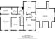 Second floor plan showcasing the layout of the bedrooms, bathrooms, and bonus room at 3506 Billingsley Dr, Marietta, GA 30062