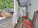 Charming front porch with rocking chairs and decorative elements for a relaxing outdoor space at 4081 Riverlook Se Pkwy # 13, Marietta, GA 30067