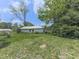 Quaint backyard with green lawn, showcasing the property's serene outdoor setting and natural light at 14367 Fincher Rd, Canton, GA 30114