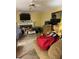 The living room features a fireplace and space for a TV, needing cleanup at 974 Bloomfield Dr, Lawrenceville, GA 30044