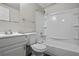 Functional bathroom with neutral finishes, a tub and shower combination at 1048 Falls Brooke Dr, Conyers, GA 30094
