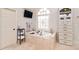 Bathroom with tub and storage at 2230 Cambridge Hill Ct, Dacula, GA 30019