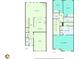 Detailed floor plan of the home's two levels, showcasing the layout and room dimensions at 2083 Hasel St, Lawrenceville, GA 30044