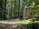 Backyard with dense mature trees providing the property with additional privacy at 372 Nalley Dr, Stone Mountain, GA 30087