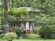 Charming two-story home with a wooded lot, dark shutters, and covered front entry at 372 Nalley Dr, Stone Mountain, GA 30087