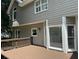 Back deck with view of the house's architectural features at 1464 Chatsworth Trace, Lawrenceville, GA 30044