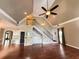 Spacious living room with high ceilings, staircase, and an open floor plan at 1464 Chatsworth Trace, Lawrenceville, GA 30044