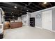 Finished basement with stylish bar area and open layout, ideal for entertaining at 170 Shelli Ln, Roswell, GA 30075