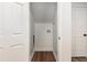 Small laundry room with new wood floor and a place for a washing machine at 351 Prestbury Ct, Suwanee, GA 30024