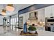 Bright kitchen with white cabinetry, stainless steel appliances, and a stylish range hood at 6399 Lucent Ln, Atlanta, GA 30328