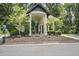 Community pavilion with picnic table in mulched area at 6399 Lucent Ln, Atlanta, GA 30328