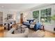 Bright and airy living room with hardwood floors, stylish furniture, and views of the front yard at 1046 S Mcdonough St, Decatur, GA 30030