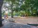 Playground in the park with mulch, swing set, and play equipment at 1046 S Mcdonough St, Decatur, GA 30030