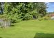 Spacious backyard with a storage shed at 3563 Carriage Way, East Point, GA 30344