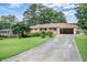 Ranch-style home with an attached garage and a long driveway at 3563 Carriage Way, East Point, GA 30344