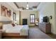 Comfortable main bedroom with natural light and a trey ceiling at 2822 Prado Ln, Marietta, GA 30066