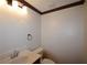 Bathroom with a vanity, toilet, and lighting at 3409 Shorelake Dr, Tucker, GA 30084