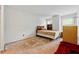 Bedroom featuring a bed, a window and unfinished floor at 1003 Cannongate Sw Xing, Marietta, GA 30064