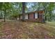 Charming single-story brick home with a well-maintained front yard surrounded by mature trees at 223 Dogwood Ln, Lawrenceville, GA 30046