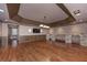 Spacious basement area with recessed lighting, and stone shelf perfect for entertaining or relaxing at 297 Collegiate Dr, Powder Springs, GA 30127