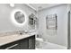 Well-lit bathroom featuring a sleek vanity, mirrored cabinet, and modern fixtures, offering a clean and inviting space at 3338 Peachtree Ne Rd # 1507, Atlanta, GA 30326