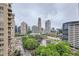 A cityscape view of surrounding buildings and green space under cloudy skies at 3338 Peachtree Ne Rd # 1507, Atlanta, GA 30326