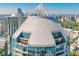 Unique penthouse architecture with expansive windows, offering panoramic city views from above at 3338 Peachtree Ne Rd # 1507, Atlanta, GA 30326