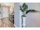 Inviting hallway with a decorative cabinet and elegant plant accent at 3338 Peachtree Ne Rd # 1507, Atlanta, GA 30326