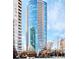 Modern high-rise building with private balconies; views of surrounding cityscape and blue sky at 3338 Peachtree Ne Rd # 1507, Atlanta, GA 30326