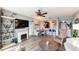 Open-concept living space with a dining area and modern furnishings at 3338 Peachtree Ne Rd # 1507, Atlanta, GA 30326