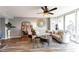 Comfortable living room with stylish furniture and a view of the balcony at 3338 Peachtree Ne Rd # 1507, Atlanta, GA 30326