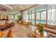 Beautiful condo lounge area featuring comfortable seating, wet bar, and pool view through large windows at 3338 Peachtree Ne Rd # 1507, Atlanta, GA 30326